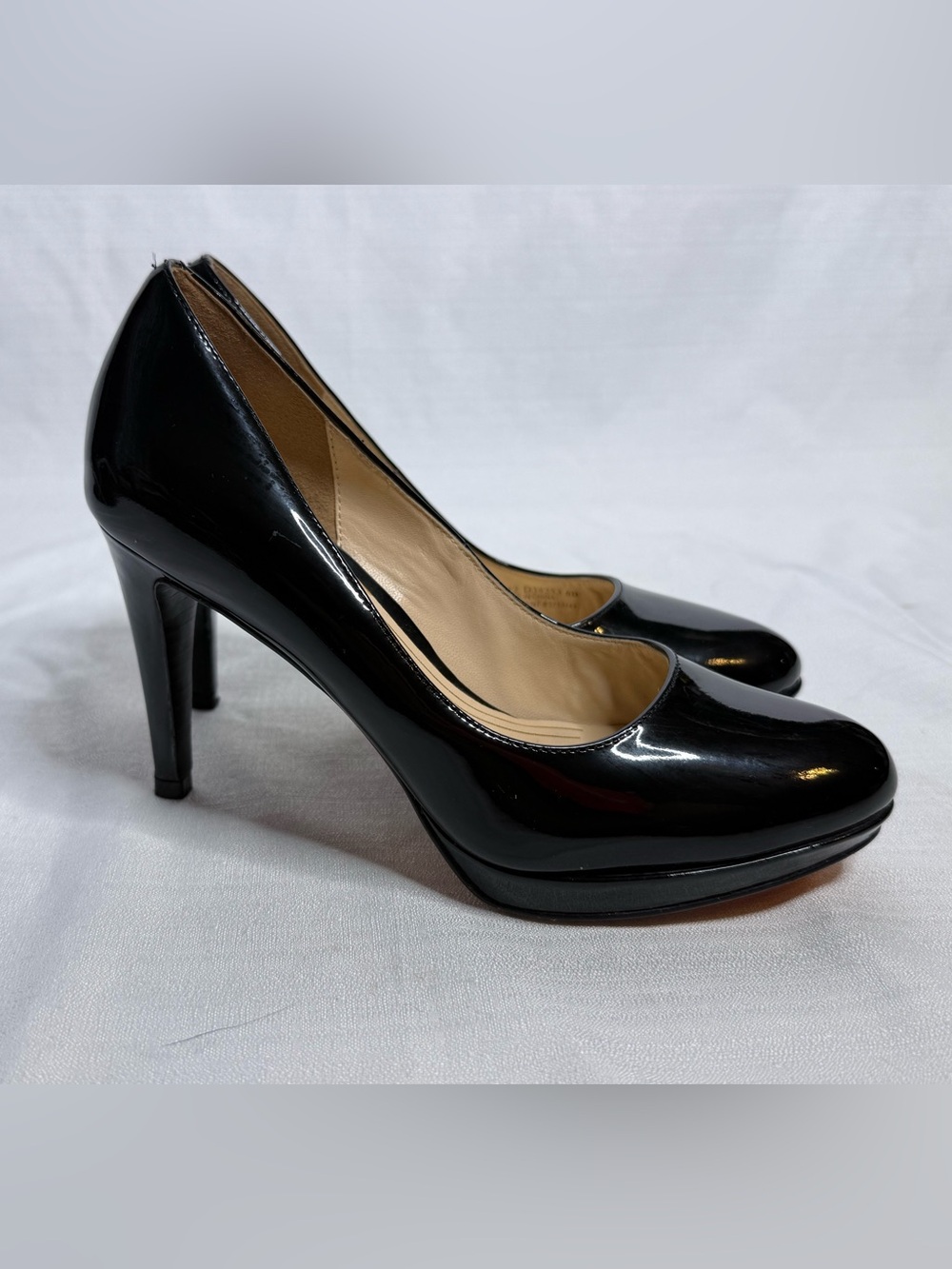 Cole Haan Nike Air Black Patent Leather Platform Pumps Heels Women’s 6B - Picture 13 of 13